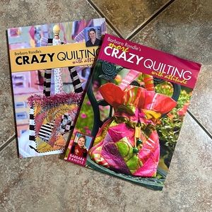 Barbara Randle's Crazy Quilting With Attitude & More Crazy‎ Quilting quilt books